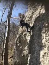 Freiheit auf dem Felsen